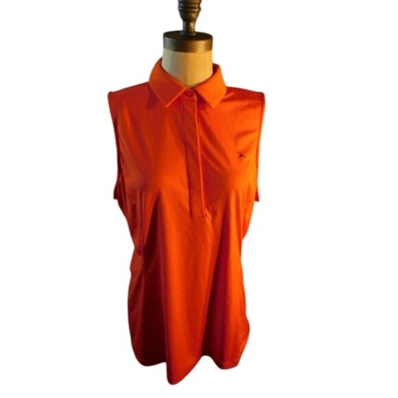 J. Lindeberg Size XL Collared Sleeveless Golf Shirt Ladies - Picture 1 of 2